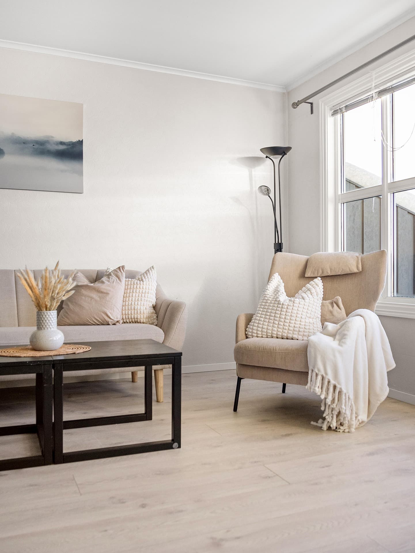 Calm and welcoming accommodation living space